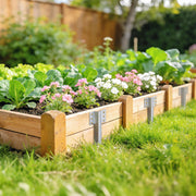 Sleeper Bracket Set for Raised Beds and Garden Borders Galvanised Steel 20 Pack Silver AOSOM