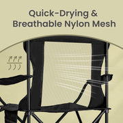 Quick-drying breathable nylon mesh back panel shown in close-up