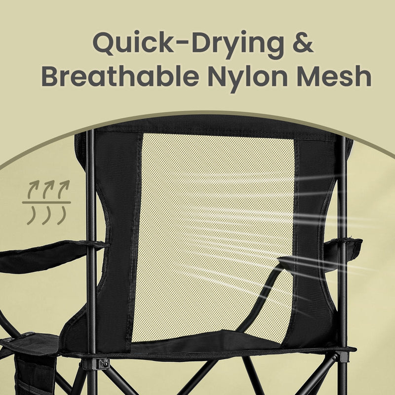Quick-drying breathable nylon mesh back panel shown in close-up