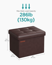 Dimensions diagram showing 41 cm wide, 31 cm deep, 31 cm high and a 130 kg load