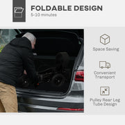 Person folding the rollator walker into a car boot in under 10 minutes