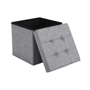 Light grey cube with the padded lid lifted off showing the black lined interior