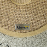 Brown Cat Scratching Post 47cm with Jute Sisal Rope and Hanging Toy Ball by PawHut