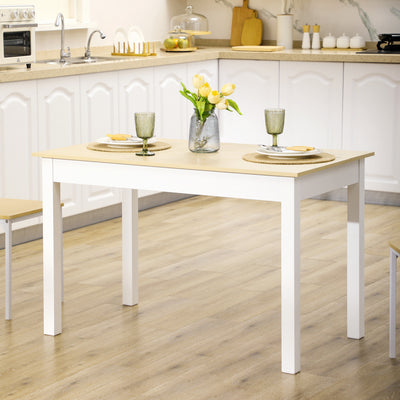 120cm Modern Dining Table for 4 to 6 with Oak Grain by HOMCOM