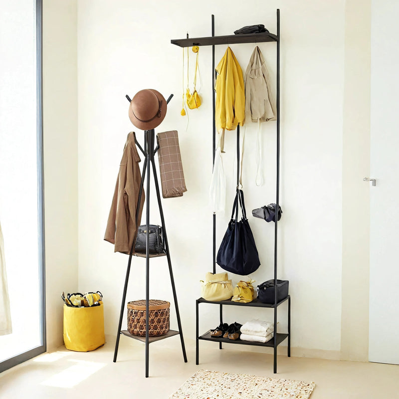 Vasagle coat rack stand - lifestyle photo in a hallway