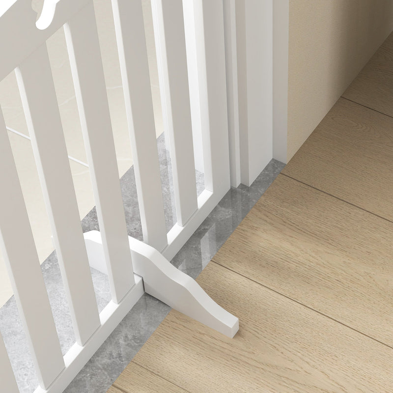Close-up of a non-slip support foot resting on a hallway floor