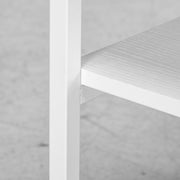 Three Tier Steel Printer Trolley with Lockable Wheels for Home Office Use, White