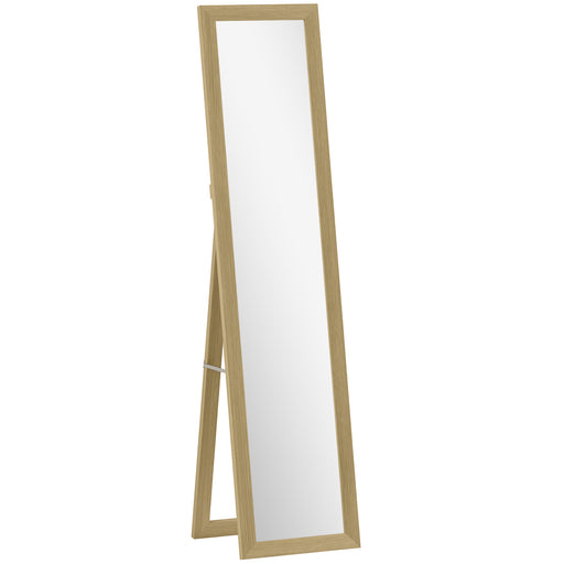 Full Length Leaning Wall Mirror 37 x 157 cm Ideal for Bedroom or Hallway Natural