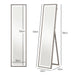 Full Length Mirror with Adjustable LED Light Grey by HOMCOM