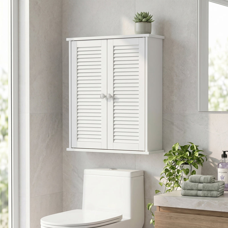 Bathroom Wall Cabinet White - image 2