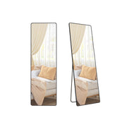 Songmics ink black full length mirror with stand, front view
