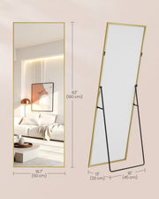Dimensions diagram confirming 160 cm height x 50 cm width, with the stand extending 33 cm deep and 45 cm at its foot spread.