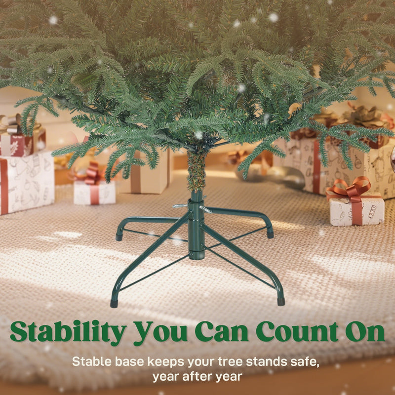 6ft Christmas tree folding metal stand base close-up