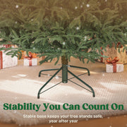 7ft Christmas tree folding metal stand base close-up