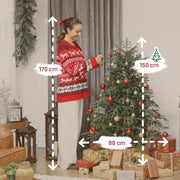 5ft Christmas tree dimensions diagram showing height and width