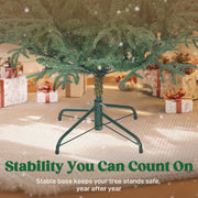5ft Christmas tree folding metal stand base close-up