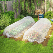 Waterproof Tarpaulin for Outdoor Furniture and Car Protection 6 x 4 m White AOSOM