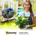 160L Dual Chamber Rotating Garden Composter in Blue by Outsunny