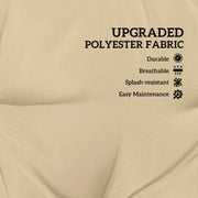 Khaki Two Seater Bench Cushion for Outdoor and Garden Seating by Outsunny