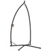 Black Steel Hammock Chair Stand X Shape Base Heavy Duty 150kg Capacity by Outsunny