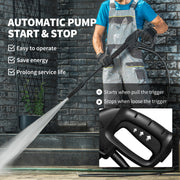 1800W High Pressure Washer 150 Bar with Adjustable Nozzle and 6M Hose for Car and Patio by Outsunny AOSOM