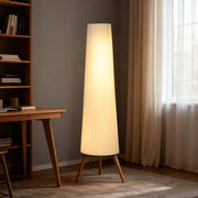 Dimmable Tripod Floor Lamp with Foot Switch for Living Room and Bedroom Lighting White AOSOM