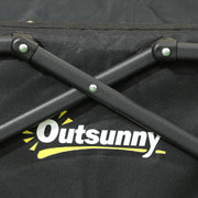 41L Folding Festival Trolley on Wheels 60kg Heavy Duty Garden Cart by Outsunny
