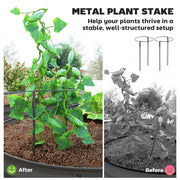 Set of Two Dark Grey Steel Garden Planters 181 x 93cm by Outsunny