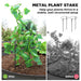 Set of Two Dark Grey Steel Garden Planters 181 x 93cm by Outsunny