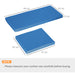 Sky Blue Garden Seat Cushion Pads Set of 3 for Rattan Furniture by Outsunny