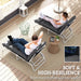 Dark Grey Sun Lounger Cushions Set of 2 190x56x10cm Thick UPF20+ Fabric by Outsunny