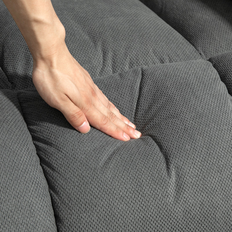 Recliner Armchair with Power Lift Massage and Heat for Easy Relaxation Grey AOSOM