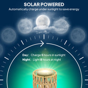 Boho Rattan Floor Lamp with Shelf 3 Light Solar Powered Waterproof IP44 by Outsunny