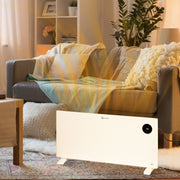 2000W Electric Convector Heater With Thermostat And Timer For Home Or Office Use White