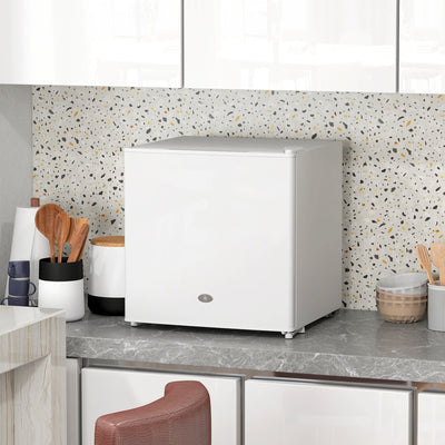 35L Compact Mini Freezer with Adjustable Temperature Control Ideal for Small Spaces White