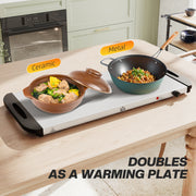 Electric Buffet Warmer with 5 Trays and Adjustable Heat Ideal for Parties and Events