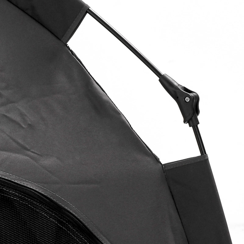 Foldable Dog Cat Tent with Water Resistant Oxford and Carry Bag for Extra Large Dogs Charcoal Grey by PawHut