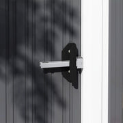 Light Grey 5 x 3ft Windowless Metal Garden Storage Shed with Sliding Door and Sloped Roof by Outsunny