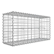 Isometric studio render of the Songmics gabion cage frame, 100 x 50 x 30 cm