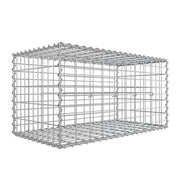 Isometric studio render of the Songmics gabion cage frame, 100 x 50 x 50 cm