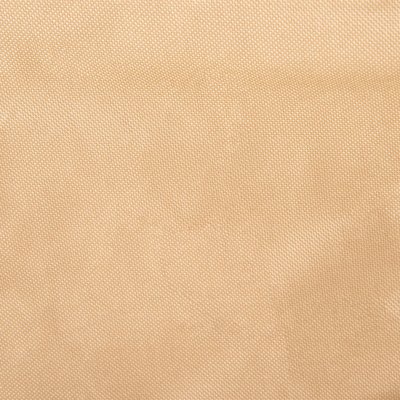 Close-up of the tan Oxford fabric on the lower skirt of the cover
