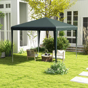 Outsunny Garden Gazebo, 2.7m x 2.7m, Dark Green Outsunny