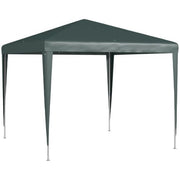 Outsunny Garden Gazebo, 2.7m x 2.7m, Dark Green Outsunny