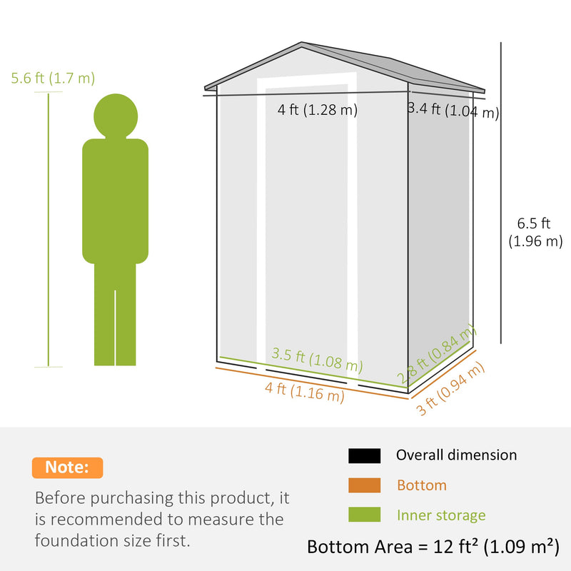 Dimension diagram: 128 x 104 x 196 cm overall, 116 x 94 cm base and 108 x 84 cm inner storage
