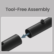 Tool-free assembly detail of Songmics garment rail tube joints