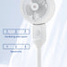 White 9 Inch Air Circulator Pedestal Fan 3 Speed 70 Degree Oscillating by HOMCOM