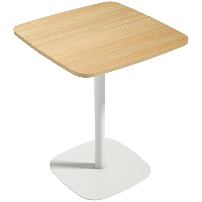 Compact Dining Table for Two Ideal for Small Kitchens Easy Clean Natural Wood White