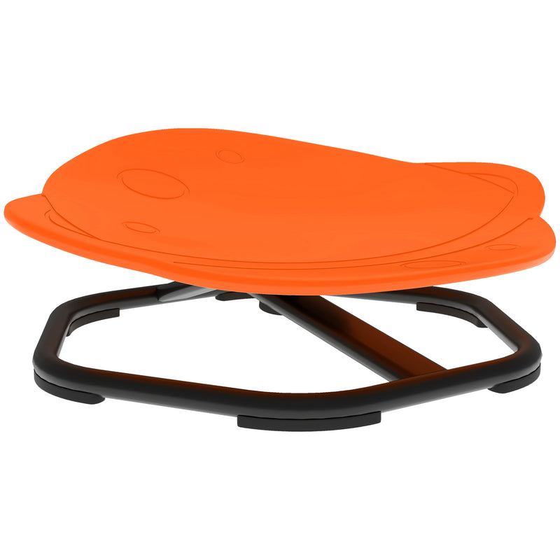 Kids Planet Shaped Swivel Sensory Chair for Balance and Coordination Training Orange AOSOM