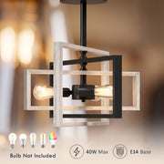 Ceiling light with E14 40W bulb labels, bulbs not included