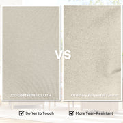 Set of 2 Rattan Garden Armchairs With Cushions and High Backs for Patio or Balcony, Beige